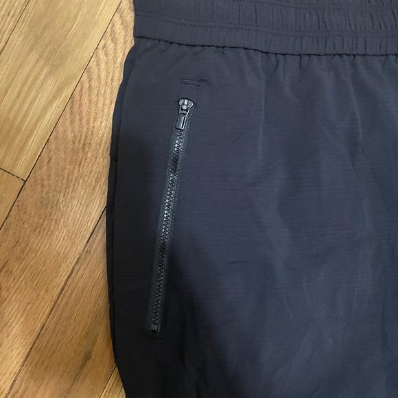 Athleta Black Trekkie Joggers Women's XL Tall Zipped Pockets Drawstring Waist - Picture 2 of 7